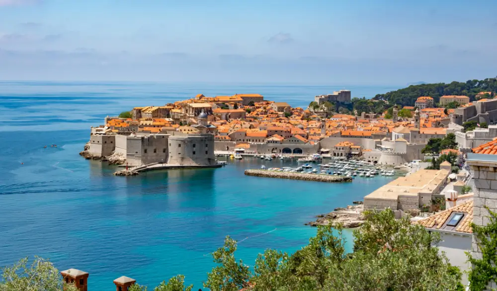 dubrovnik kroatien historisk kuststad